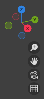 The viewport navigation gizmo